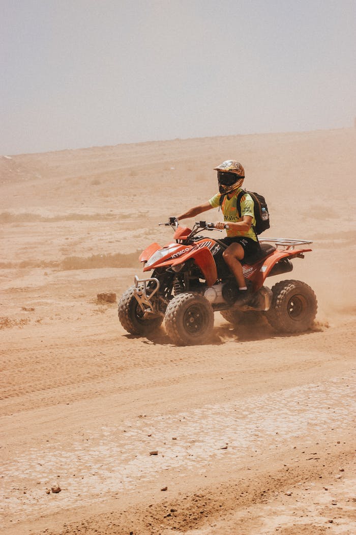 A thrilling desert ride on a quad bike in Marrakesh, Morocco.